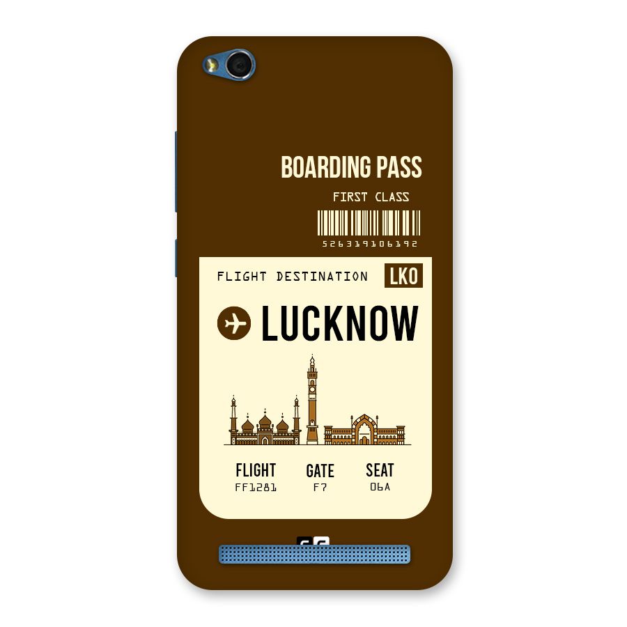 Lucknow Boarding Pass Back Case for Redmi 5A