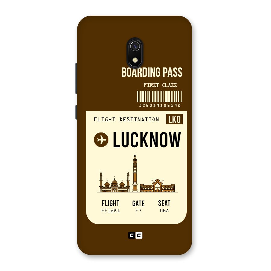 Lucknow Boarding Pass Back Case for Redmi 8A