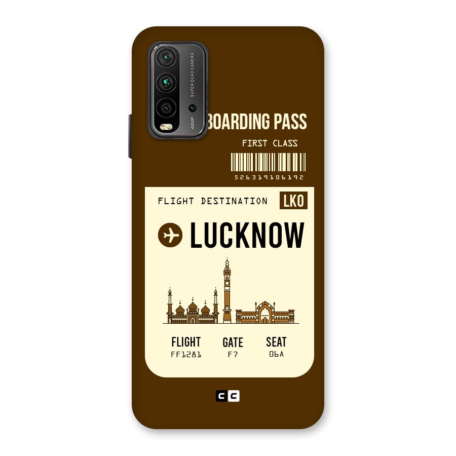 Lucknow Boarding Pass Back Case for Redmi 9 Power