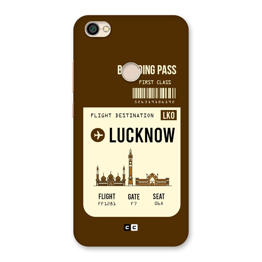 Lucknow Boarding Pass Back Case for Redmi Y1 2017