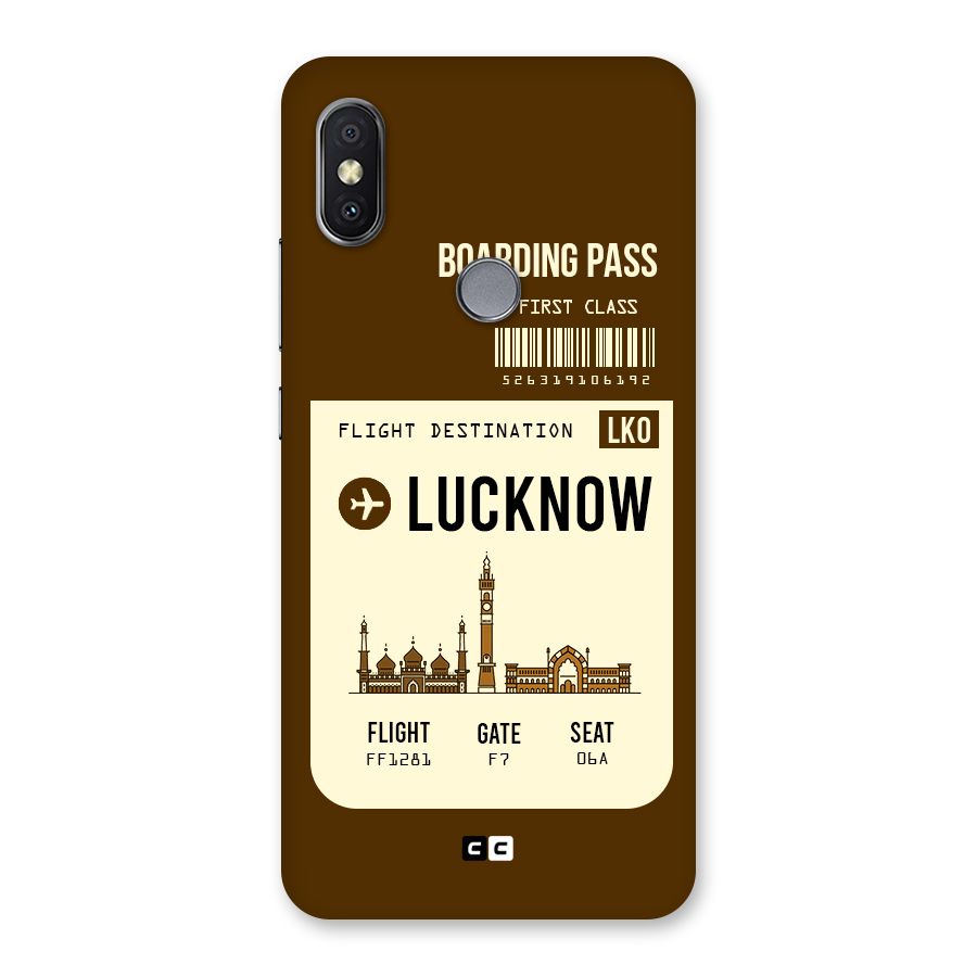 Lucknow Boarding Pass Back Case for Redmi Y2