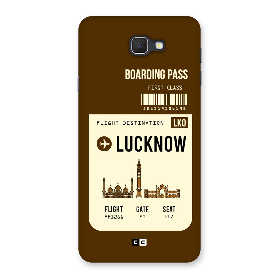 Lucknow Boarding Pass Back Case for Samsung Galaxy J7 Prime