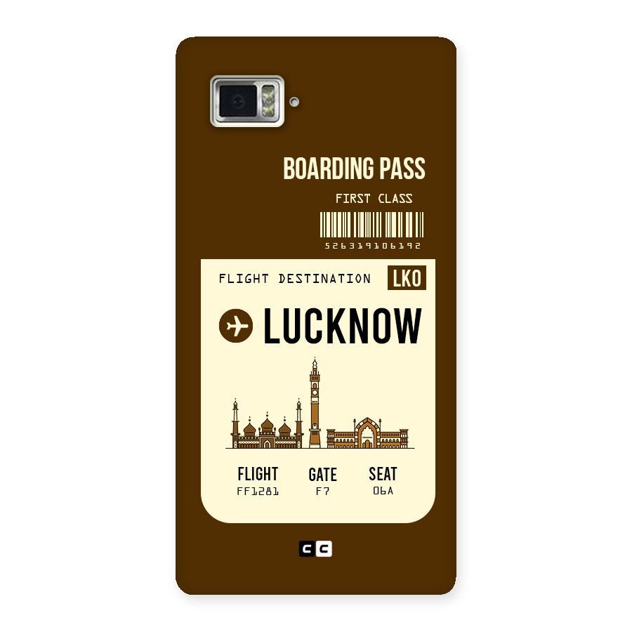 Lucknow Boarding Pass Back Case for Vibe Z2 Pro K920