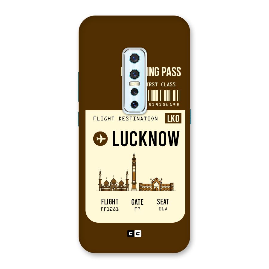 Lucknow Boarding Pass Back Case for Vivo V17 Pro