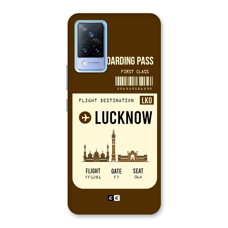 Lucknow Boarding Pass Back Case for Vivo V21 5G