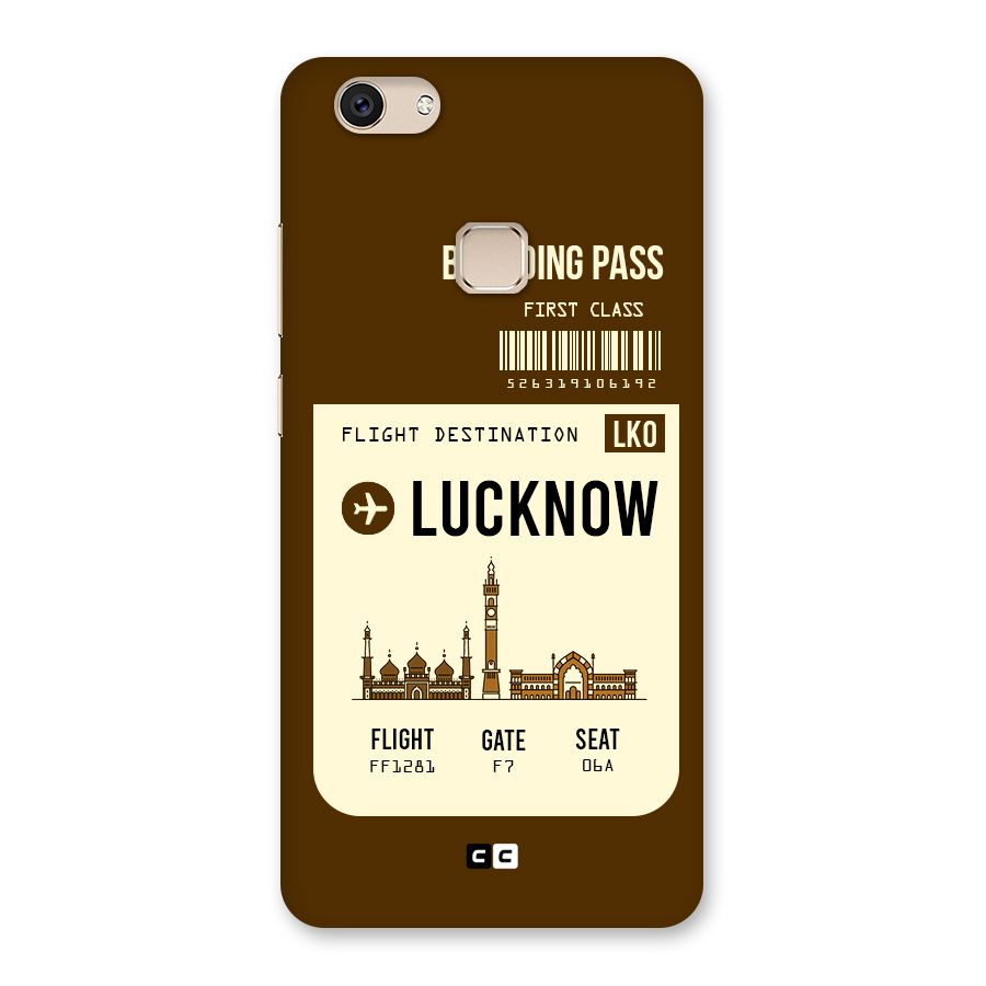 Lucknow Boarding Pass Back Case for Vivo V7