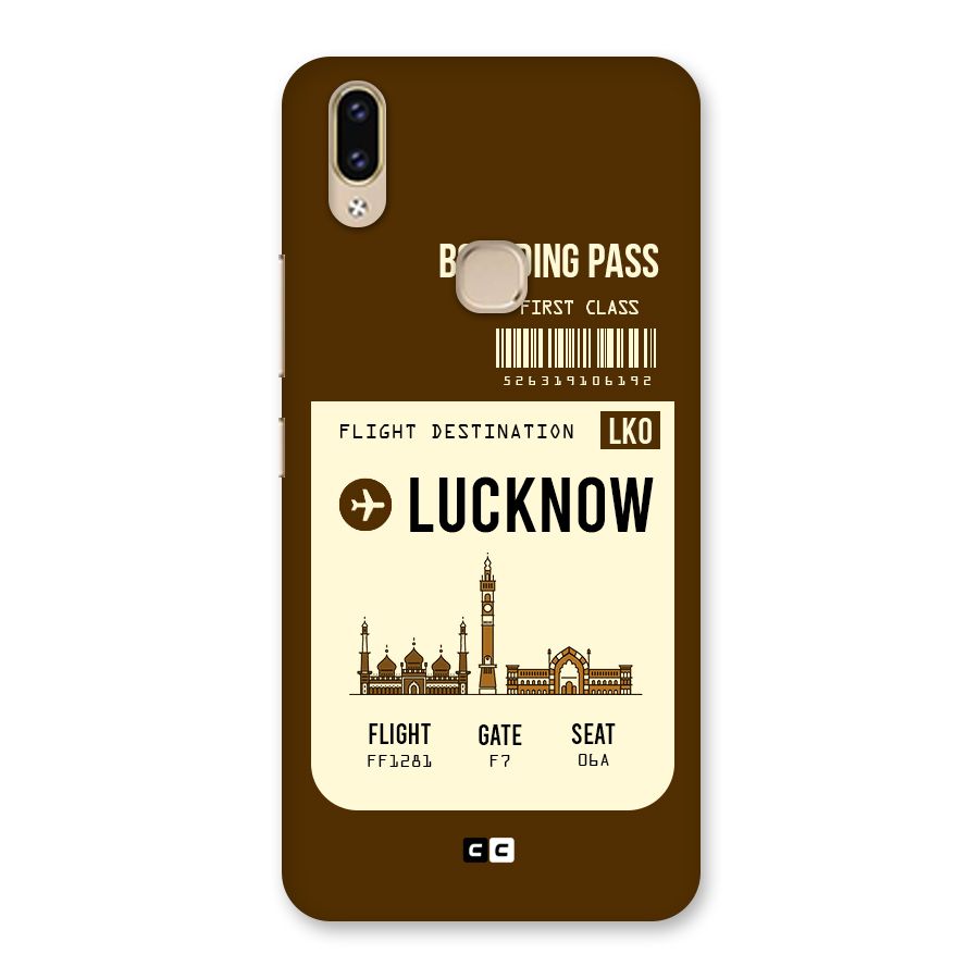 Lucknow Boarding Pass Back Case for Vivo V9