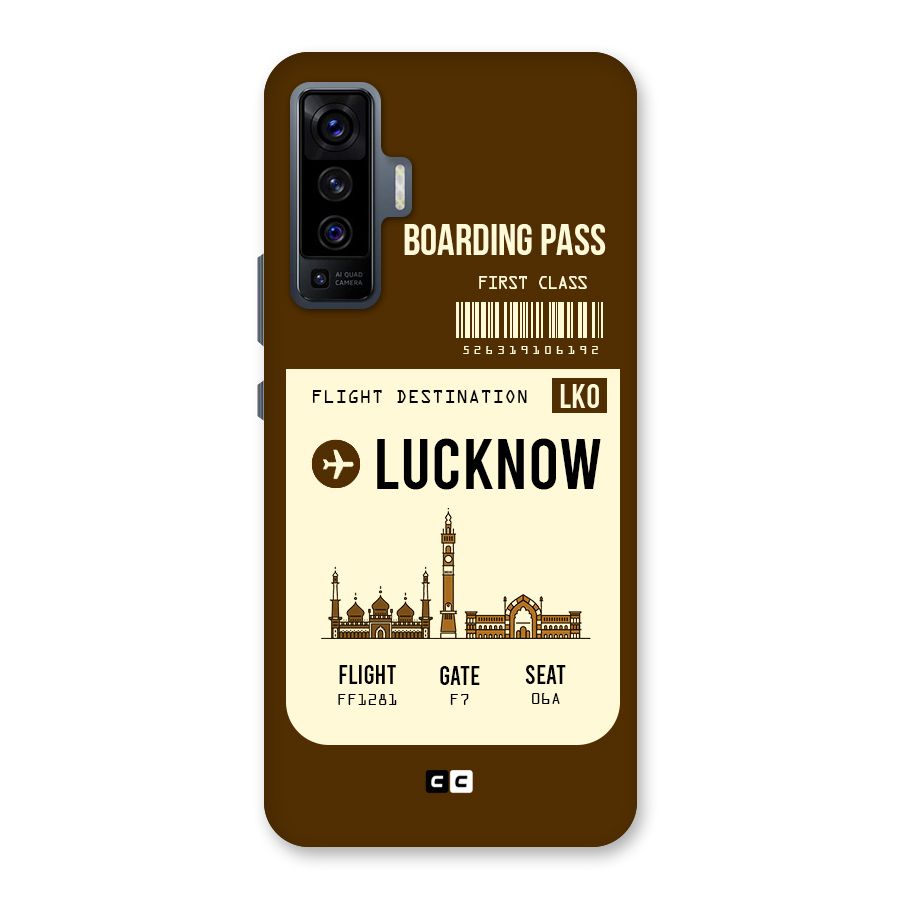 Lucknow Boarding Pass Back Case for Vivo X50