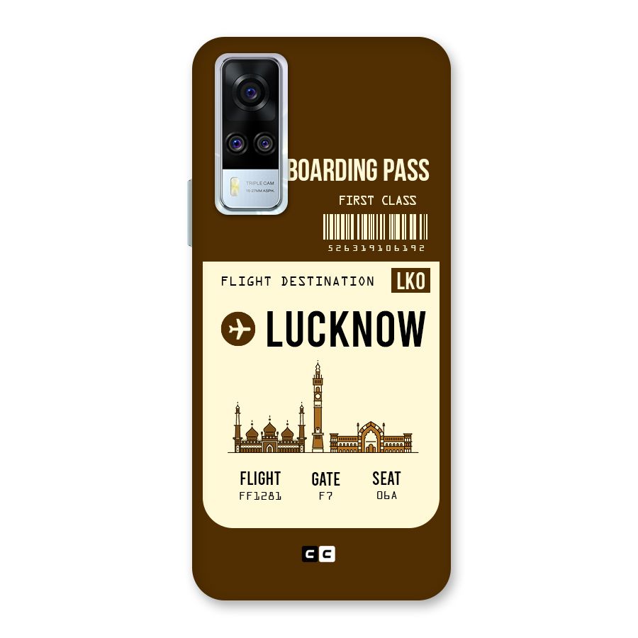 Lucknow Boarding Pass Back Case for Vivo Y31
