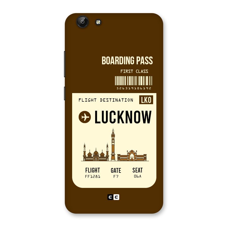 Lucknow Boarding Pass Back Case for Vivo Y69