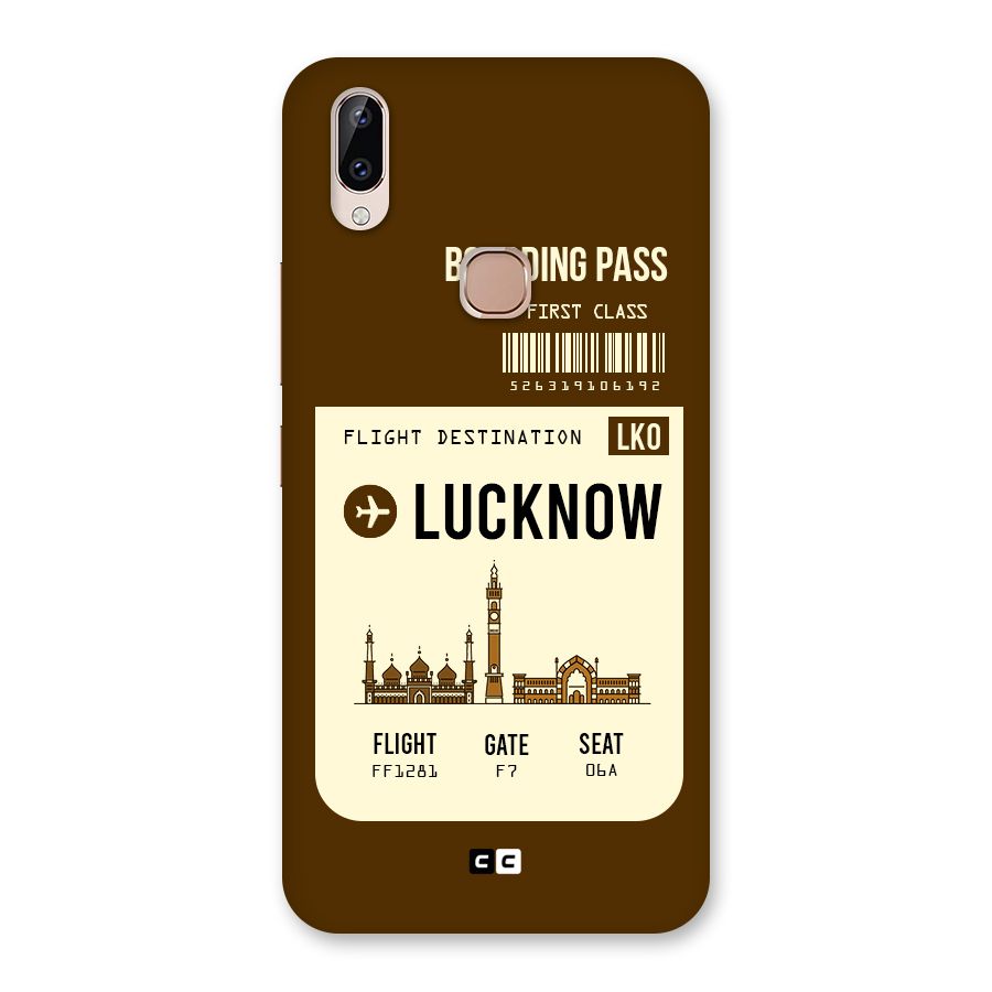 Lucknow Boarding Pass Back Case for Vivo Y83 Pro