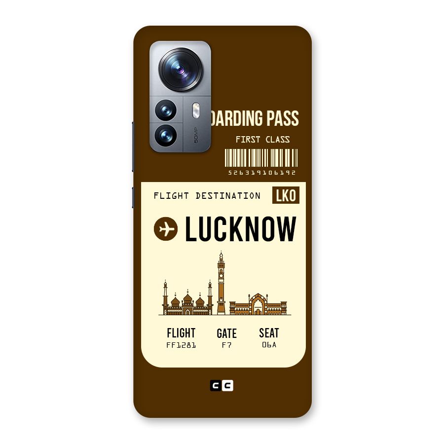 Lucknow Boarding Pass Back Case for Xiaomi 12 Pro