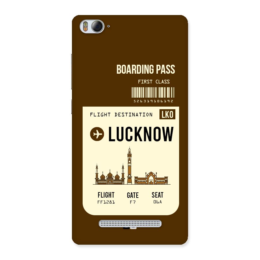 Lucknow Boarding Pass Back Case for Xiaomi Mi4i