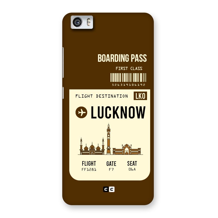 Lucknow Boarding Pass Back Case for Xiaomi Redmi Mi5