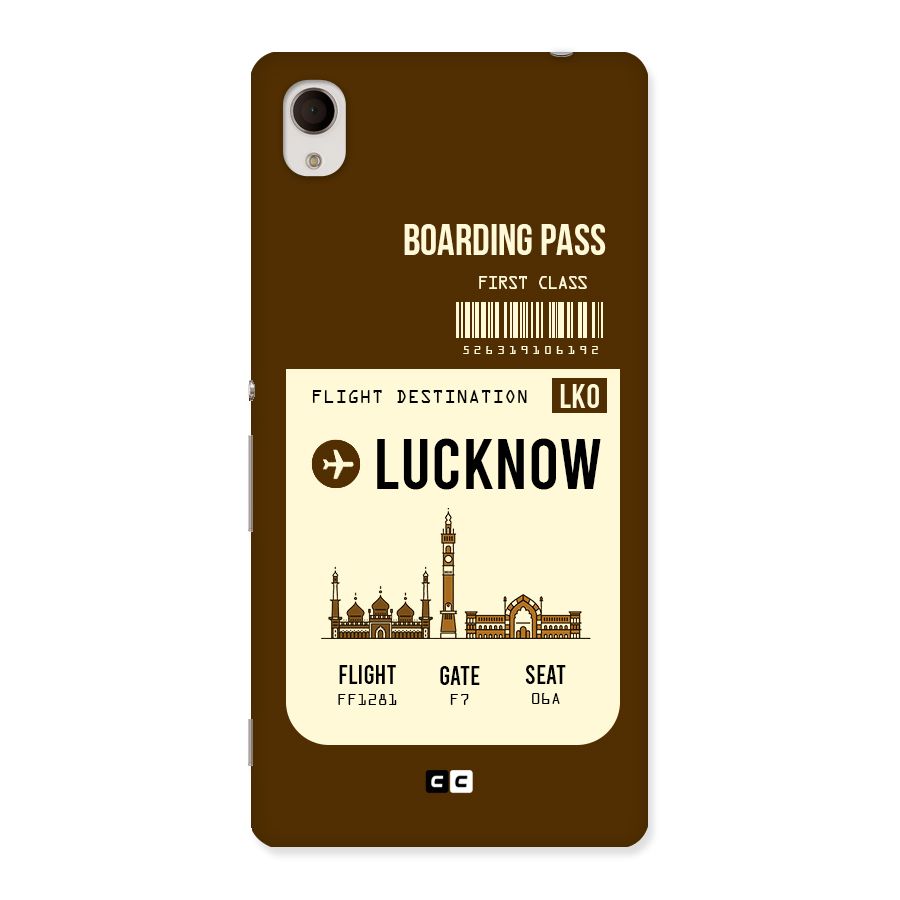 Lucknow Boarding Pass Back Case for Xperia M4 Aqua