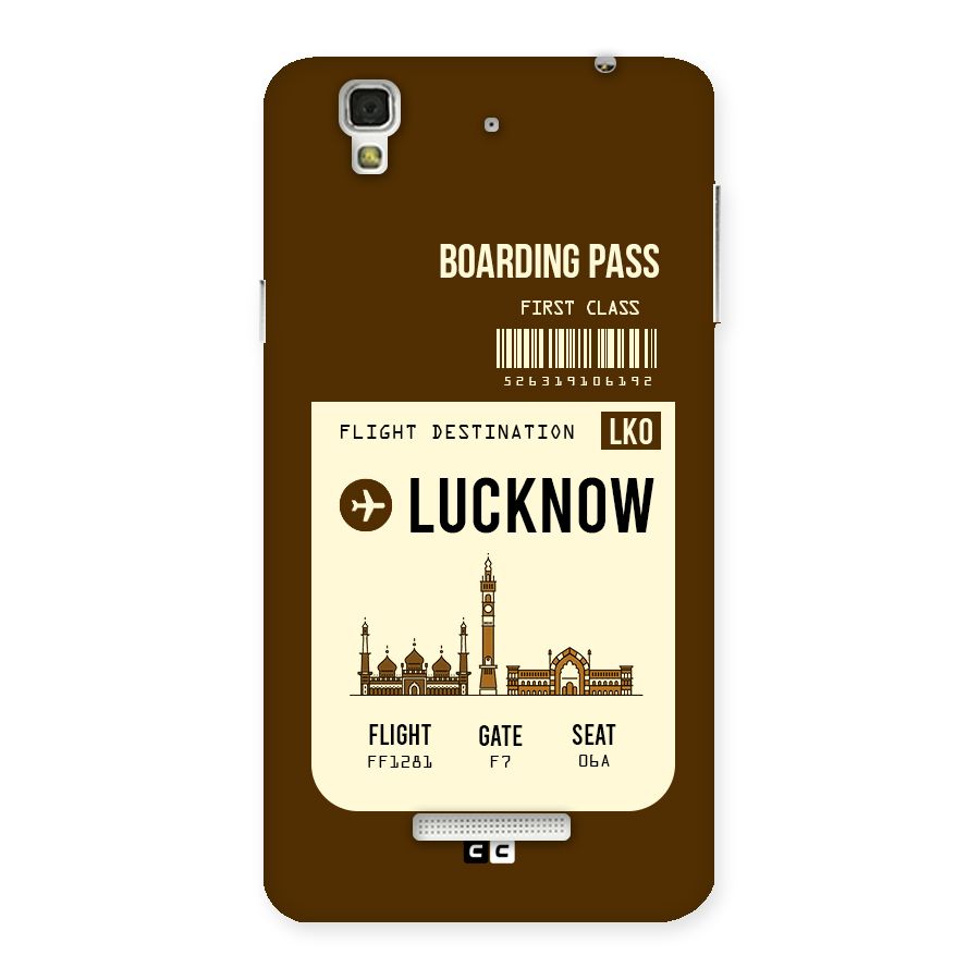 Lucknow Boarding Pass Back Case for Yu Yureka
