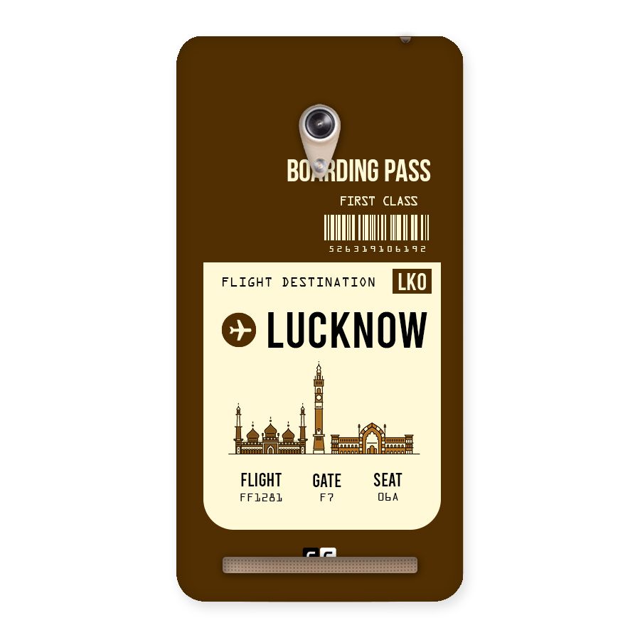 Lucknow Boarding Pass Back Case for Zenfone 6