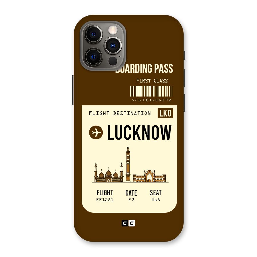 Lucknow Boarding Pass Back Case for iPhone 12 Pro
