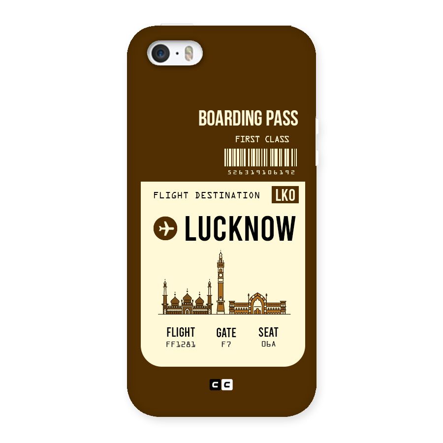 Lucknow Boarding Pass Back Case for iPhone 5 5S