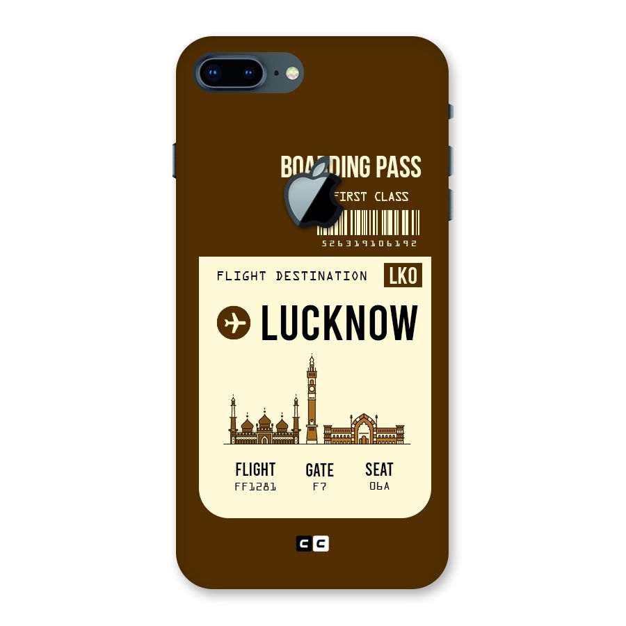Lucknow Boarding Pass Back Case for iPhone 7 Plus Apple Cut