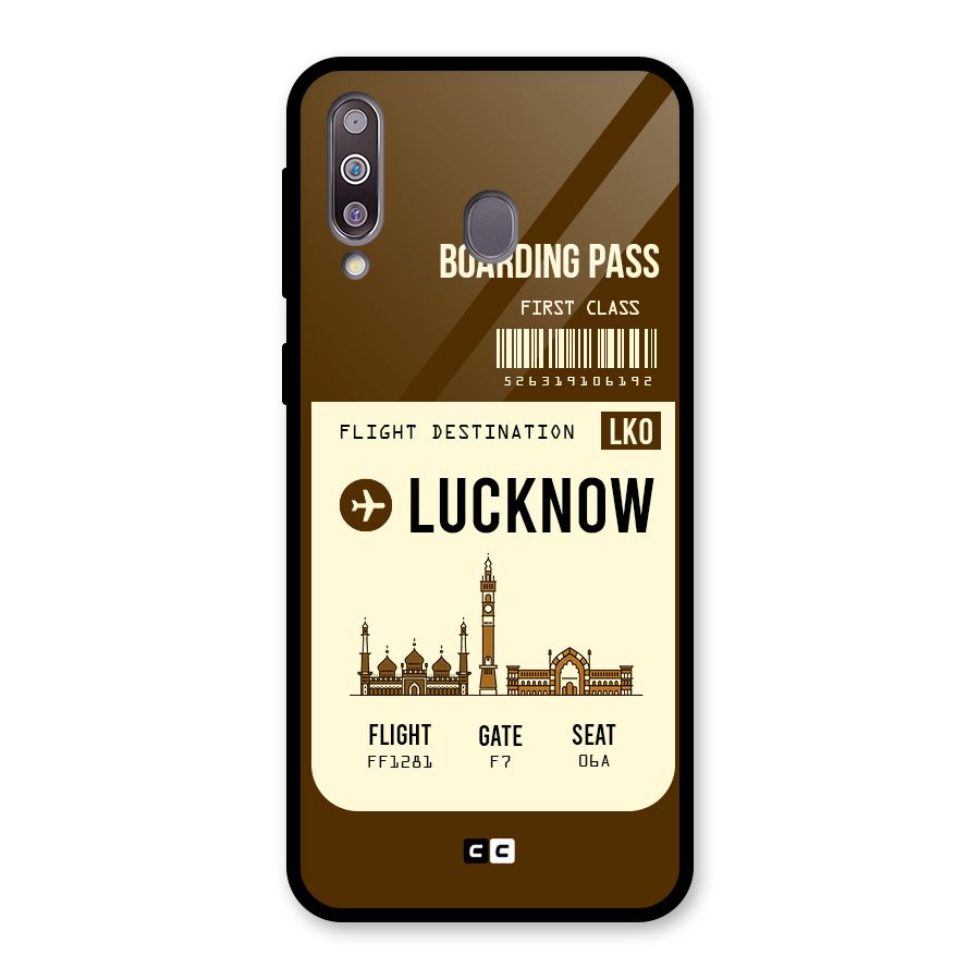 Lucknow Boarding Pass Glass Back Case for Galaxy M30