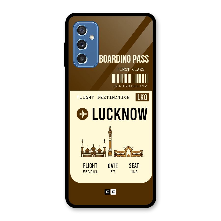 Lucknow Boarding Pass Glass Back Case for Galaxy M52 5G