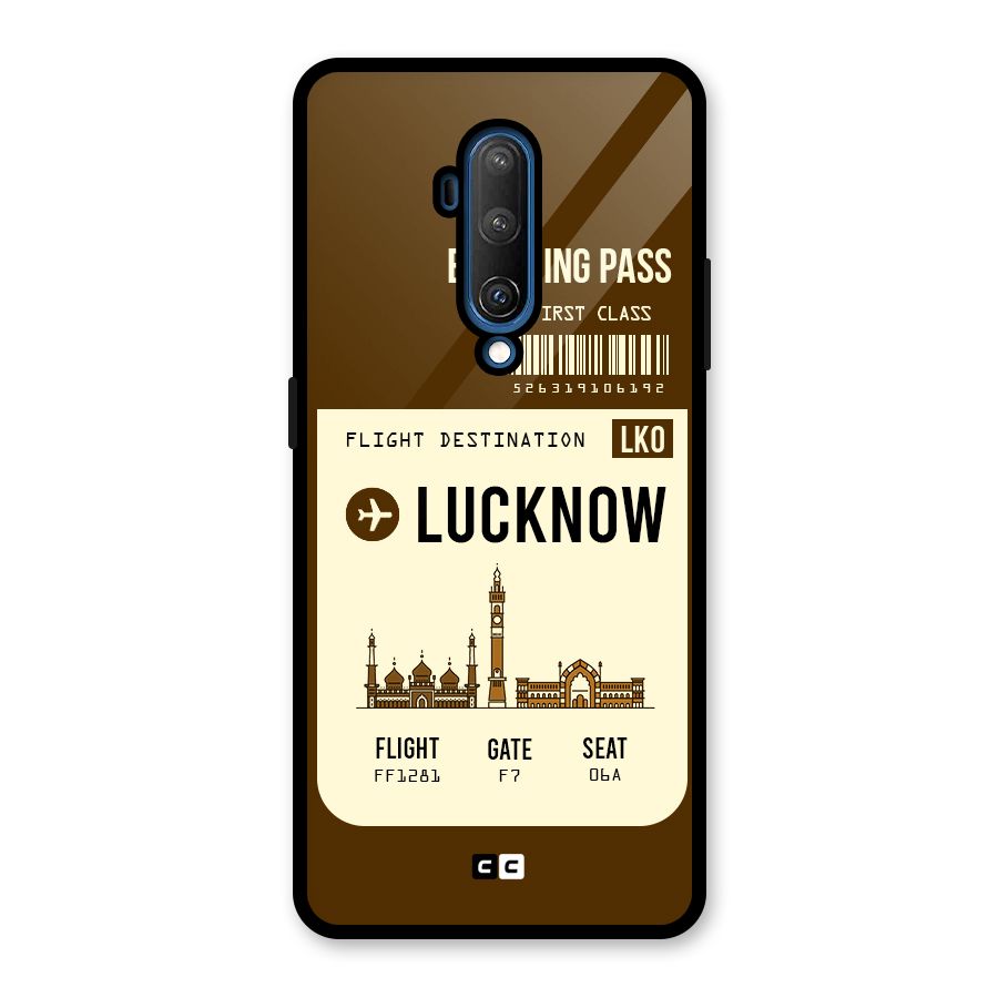 Lucknow Boarding Pass Glass Back Case for OnePlus 7T Pro