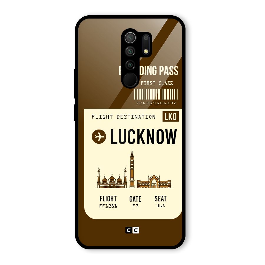 Lucknow Boarding Pass Glass Back Case for Poco M2