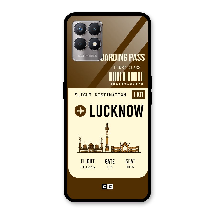 Lucknow Boarding Pass Glass Back Case for Realme Narzo 50
