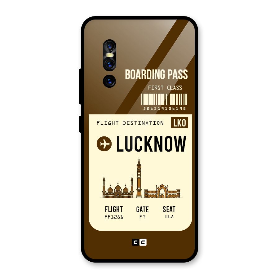 Lucknow Boarding Pass Glass Back Case for Vivo V15 Pro