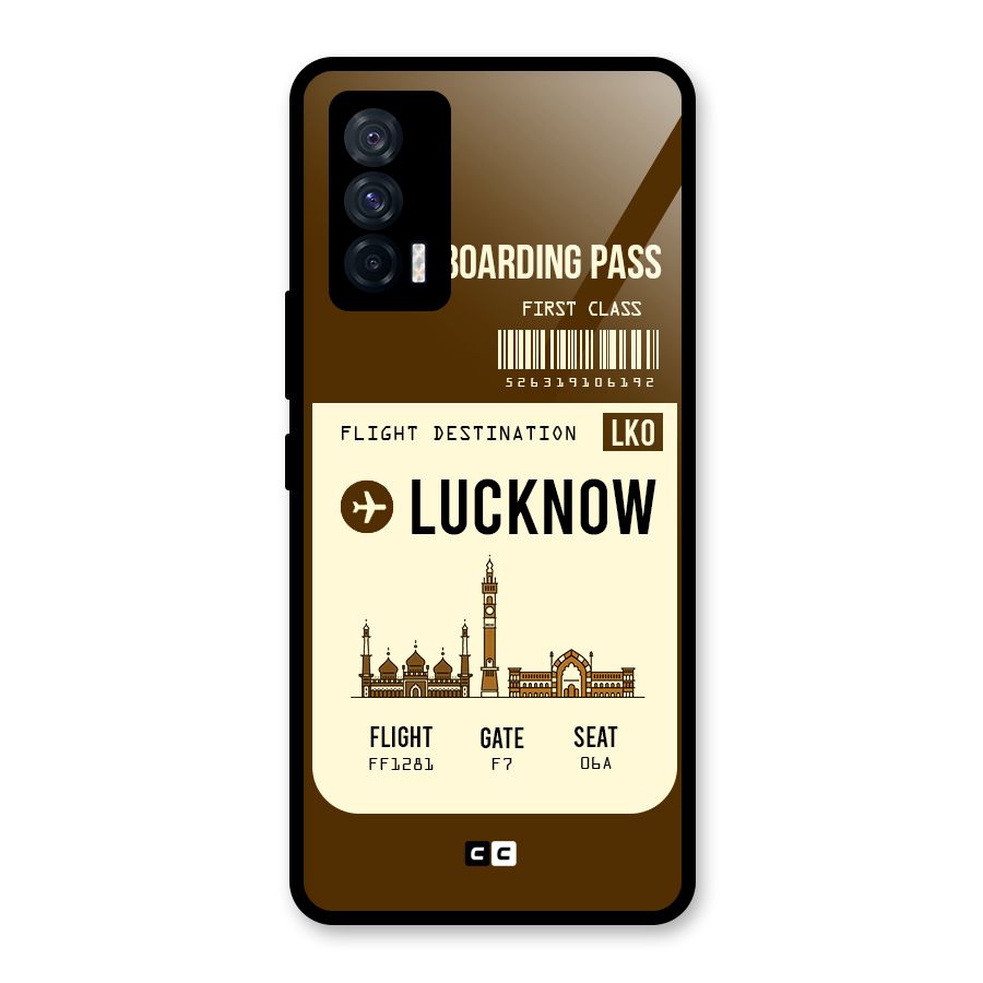 Lucknow Boarding Pass Glass Back Case for Vivo iQOO 7 5G
