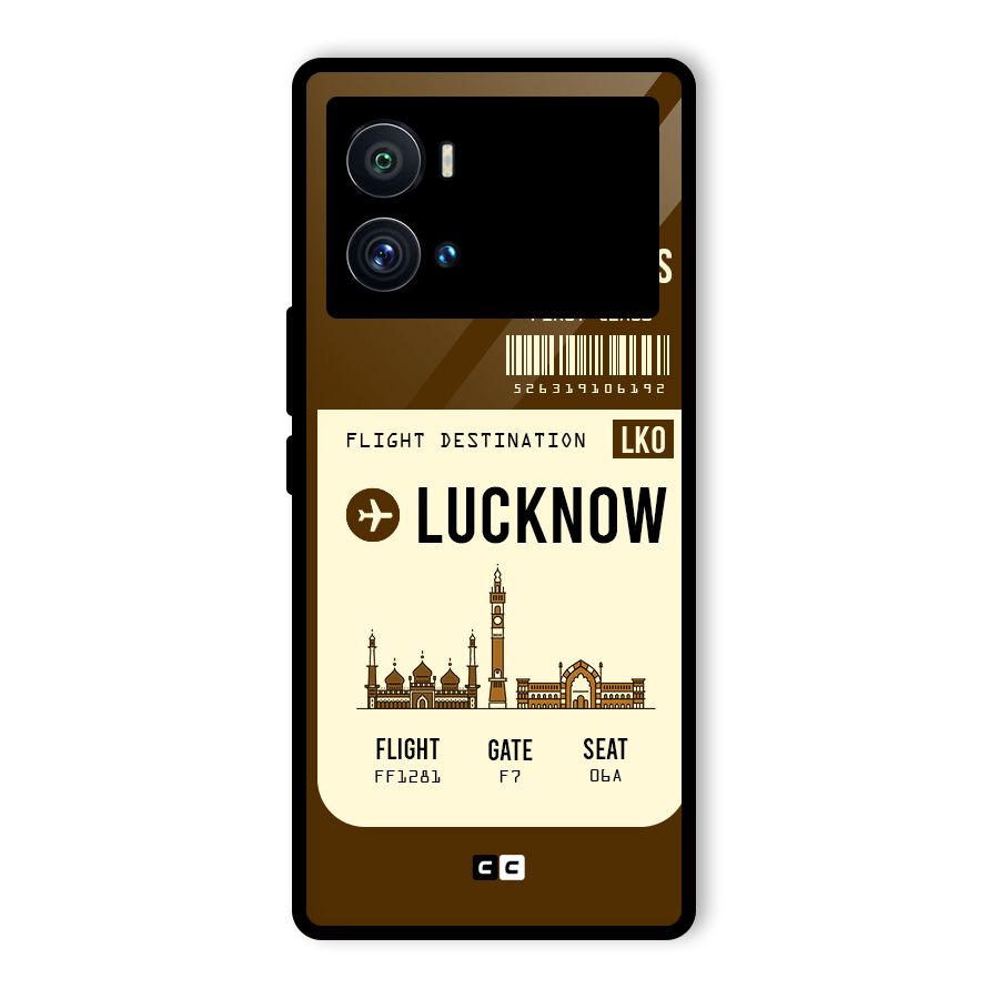 Lucknow Boarding Pass Glass Back Case for Vivo iQOO 9 Pro