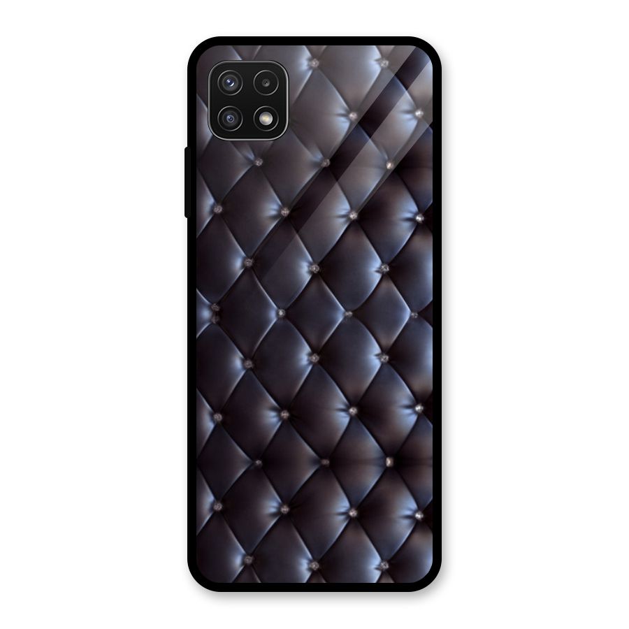 Luxury Pattern Glass Back Case for Galaxy A22 5G
