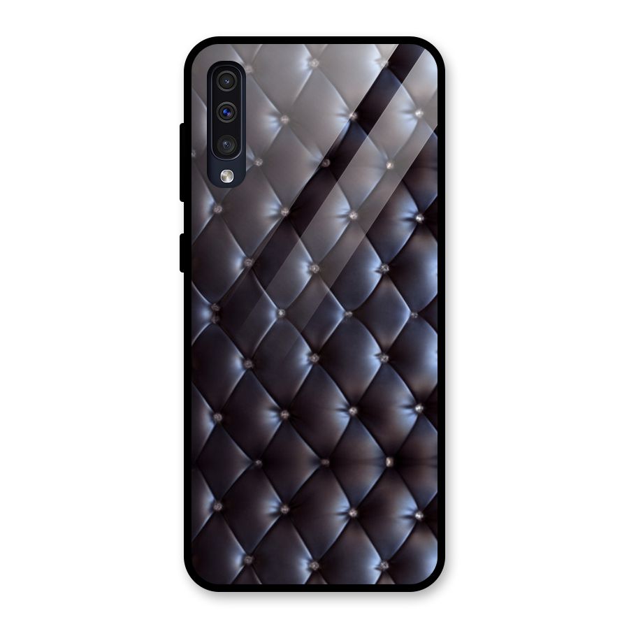Luxury Pattern Glass Back Case for Galaxy A50