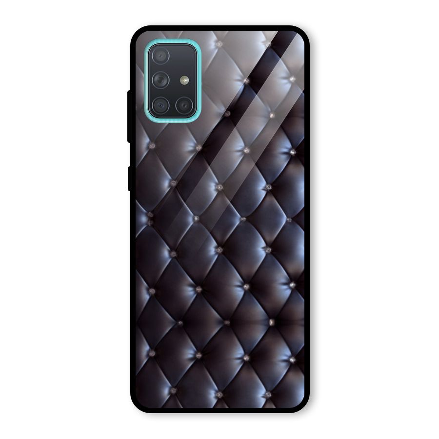 Luxury Pattern Glass Back Case for Galaxy A71