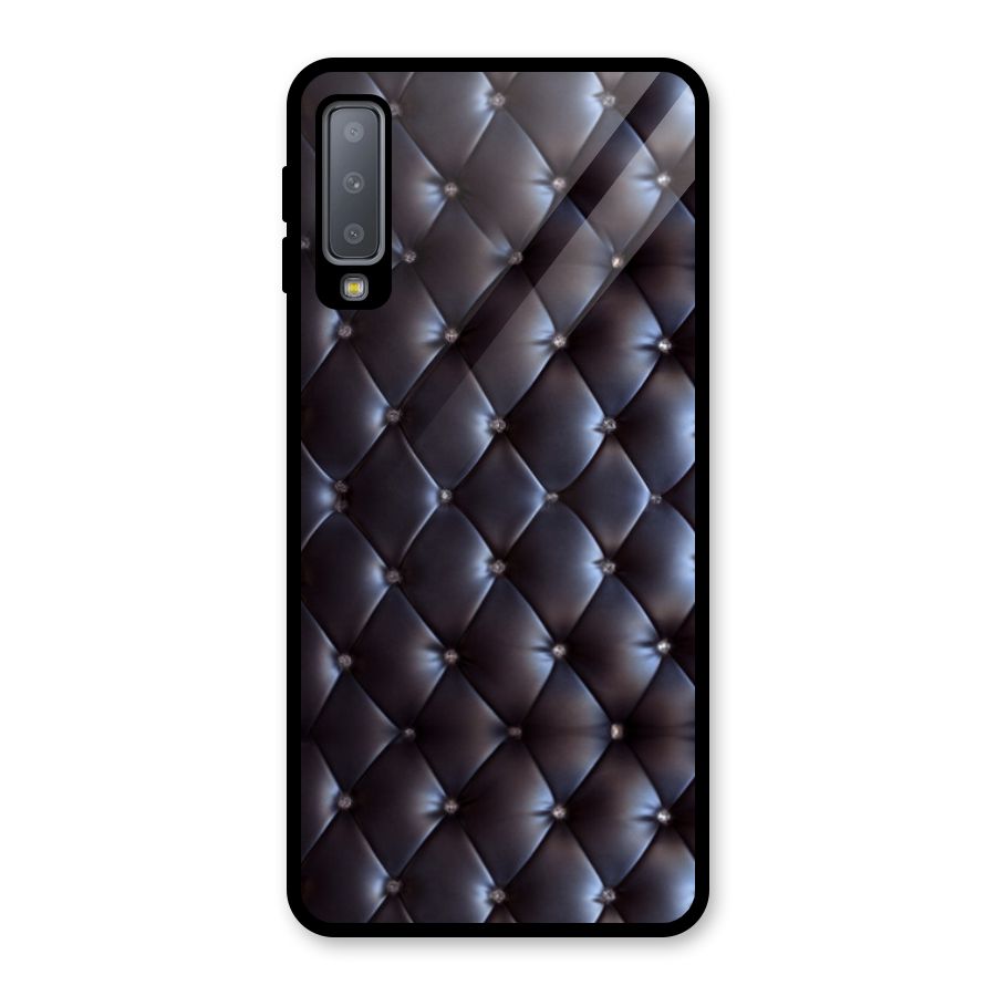 Luxury Pattern Glass Back Case for Galaxy A7 (2018)