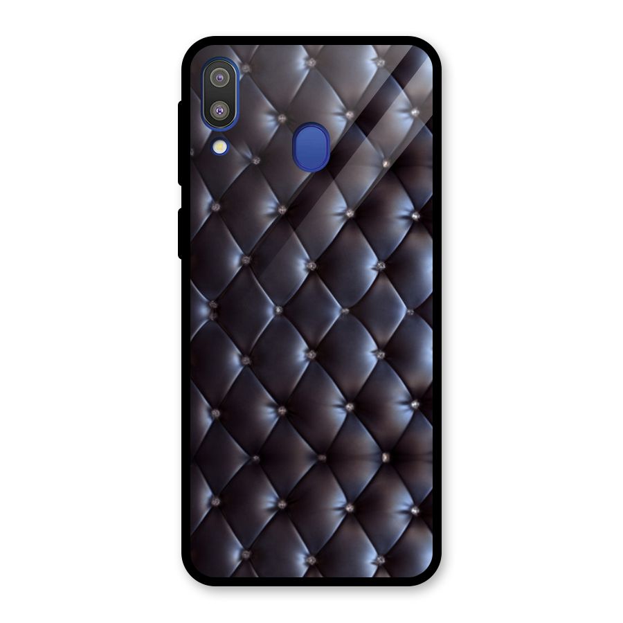 Luxury Pattern Glass Back Case for Galaxy M20