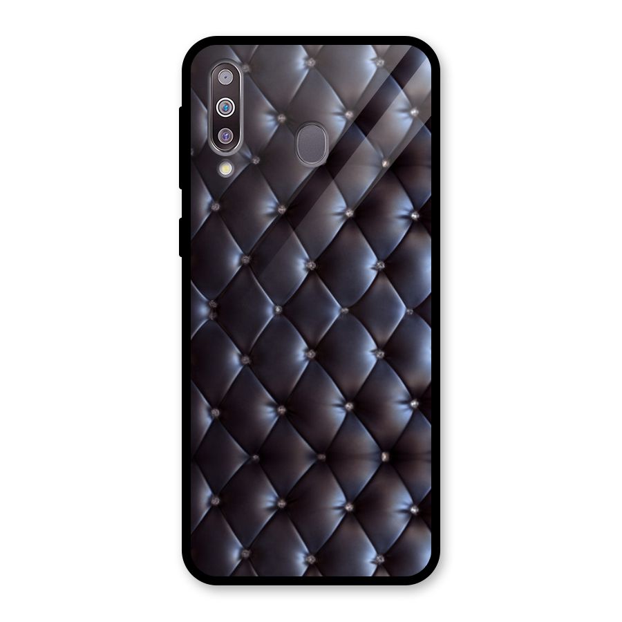 Luxury Pattern Glass Back Case for Galaxy M30