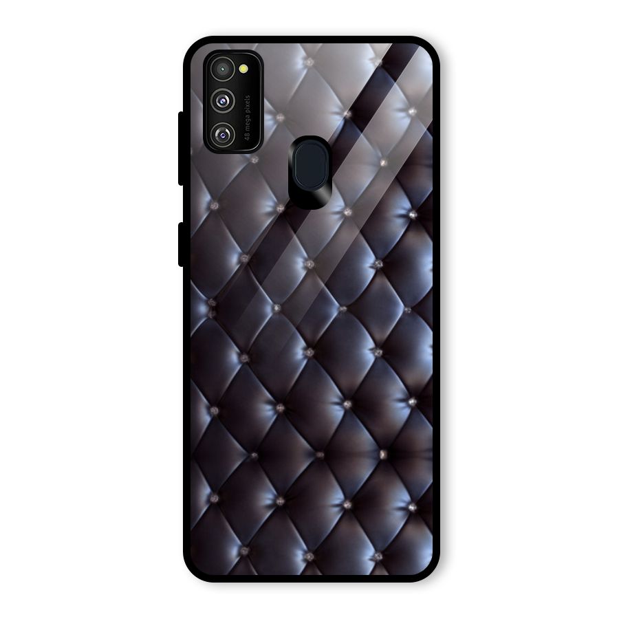 Luxury Pattern Glass Back Case for Galaxy M30s