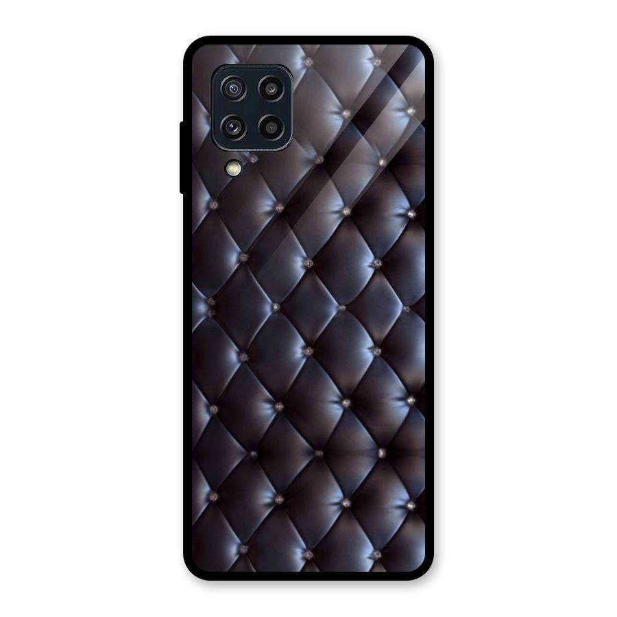 Luxury Pattern Glass Back Case for Galaxy M32