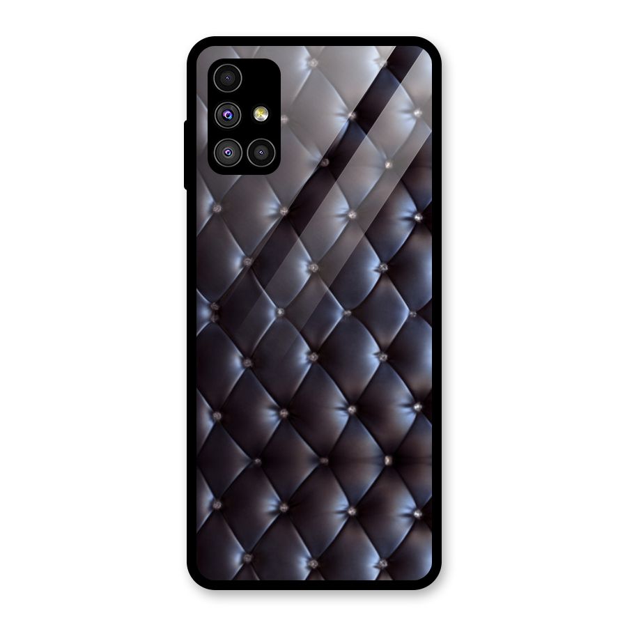 Luxury Pattern Glass Back Case for Galaxy M51