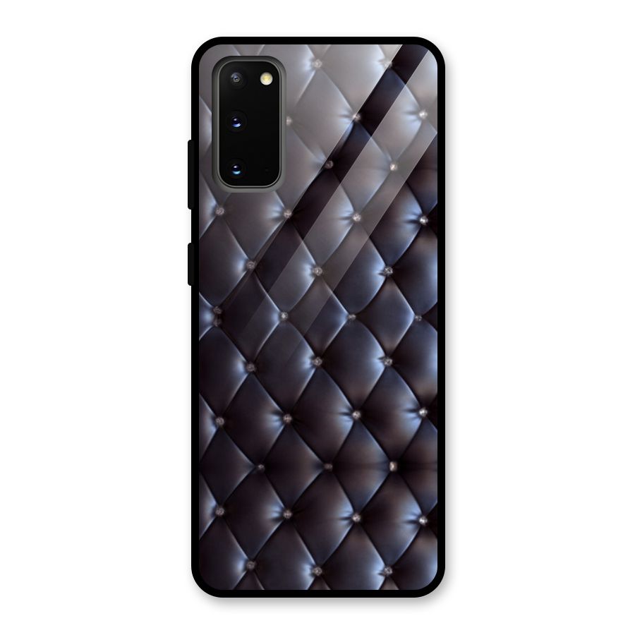 Luxury Pattern Glass Back Case for Galaxy S20