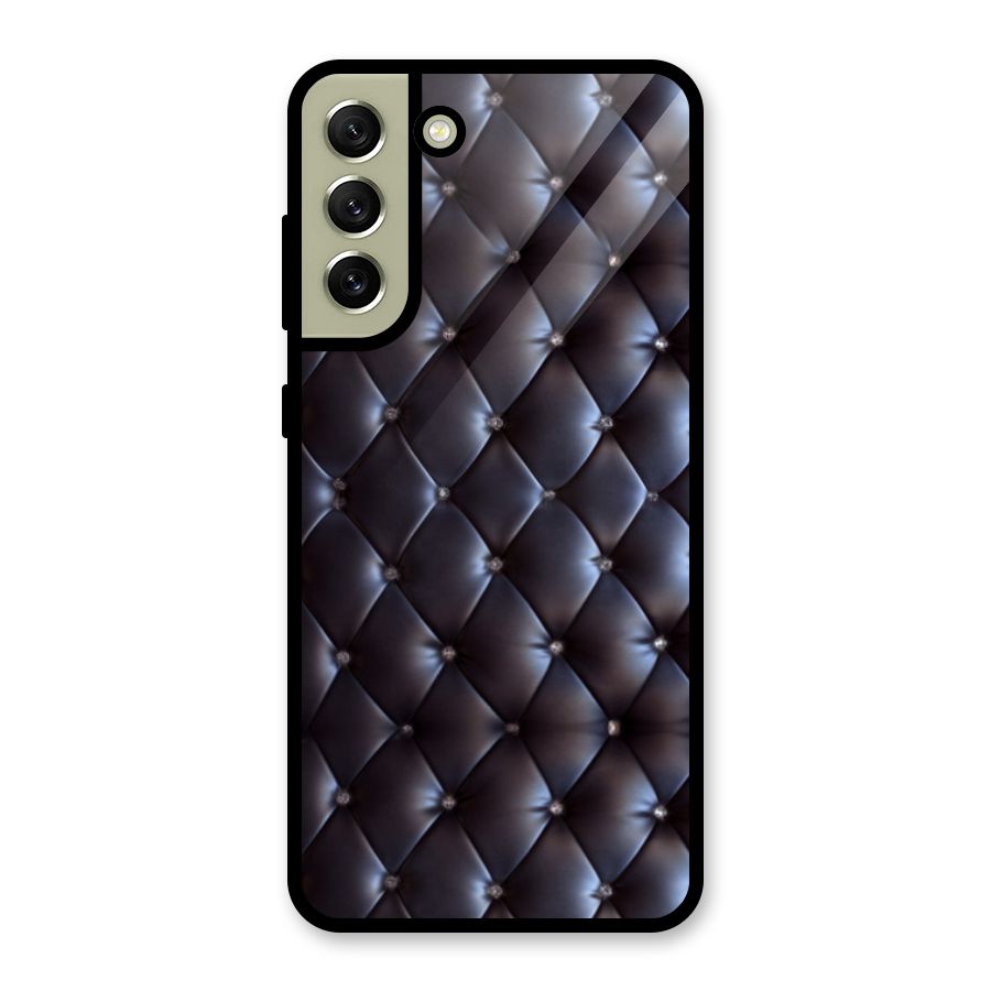 Luxury Pattern Glass Back Case for Galaxy S21 FE 5G