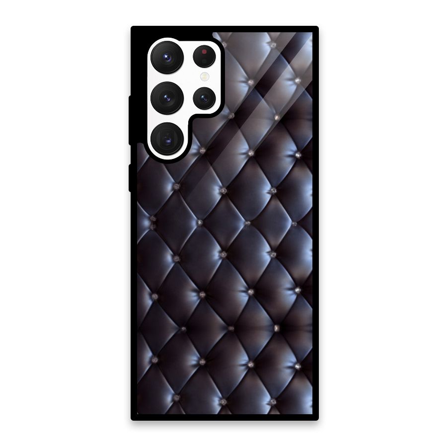 Luxury Pattern Glass Back Case for Galaxy S22 Ultra 5G