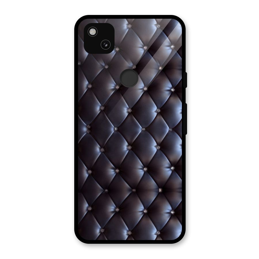 Luxury Pattern Glass Back Case for Google Pixel 4a