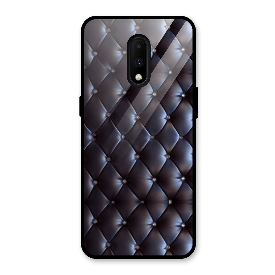 Luxury Pattern Glass Back Case for OnePlus 7