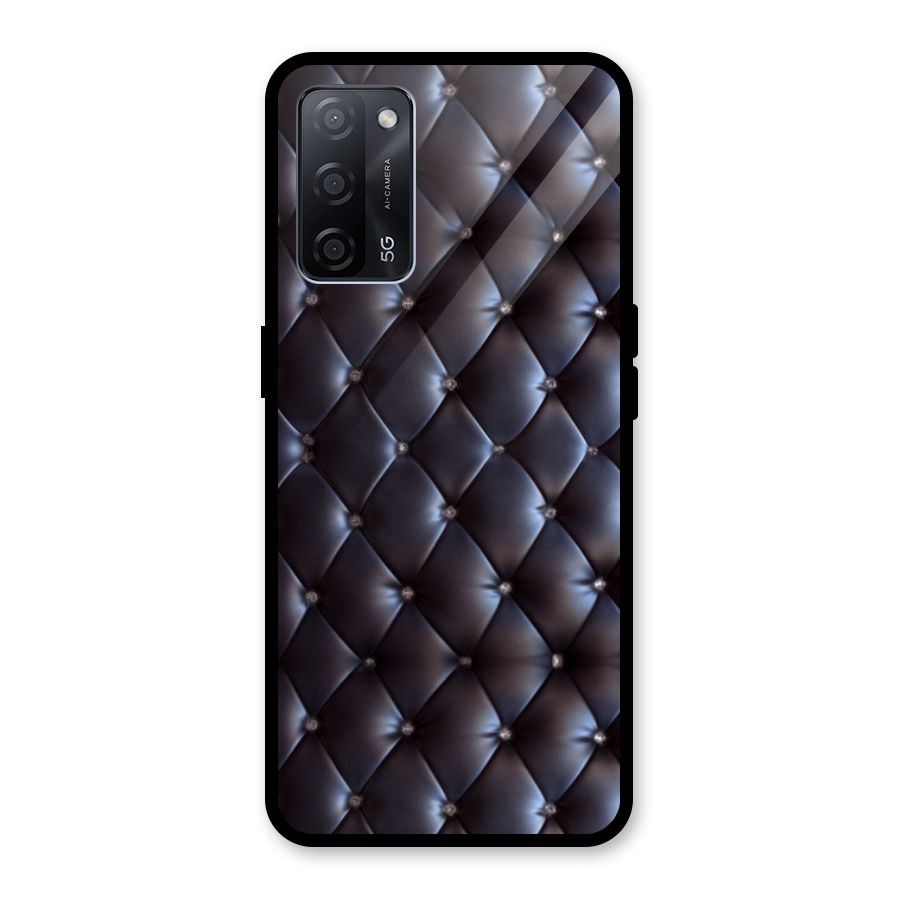 Luxury Pattern Glass Back Case for Oppo A53s 5G