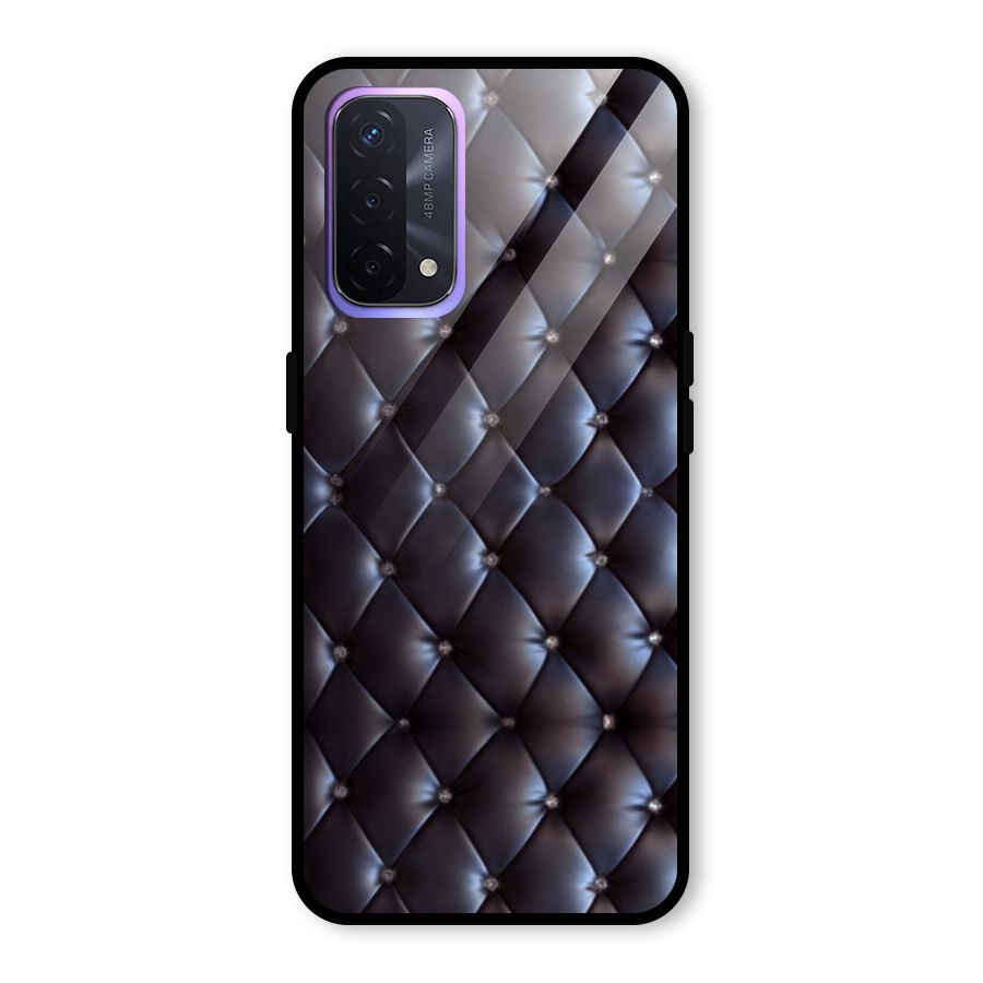 Luxury Pattern Glass Back Case for Oppo A74 5G