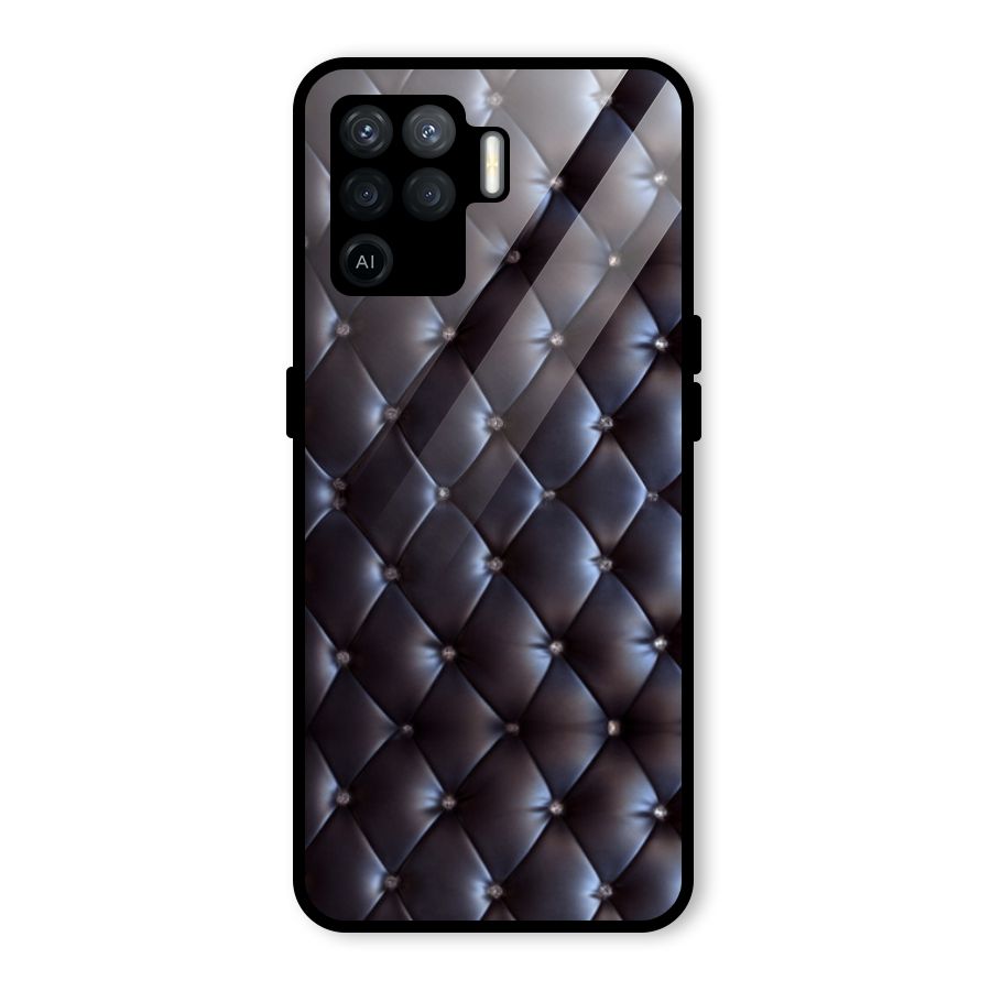 Luxury Pattern Glass Back Case for Oppo F19 Pro