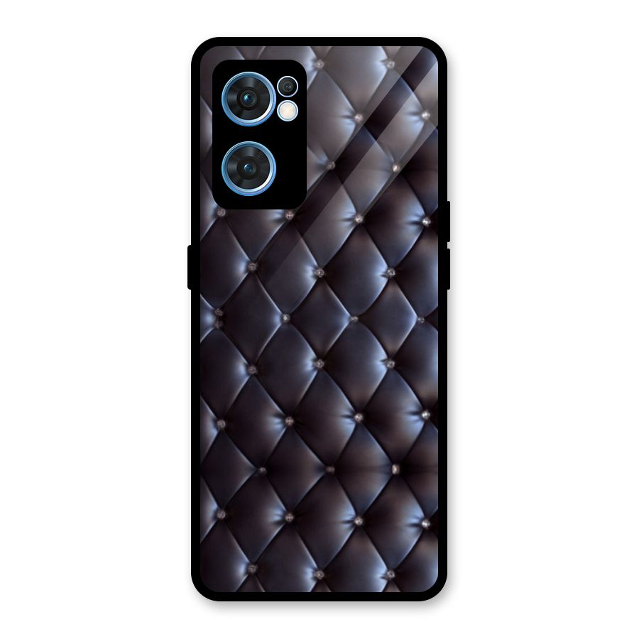Luxury Pattern Glass Back Case for Oppo Reno7 5G